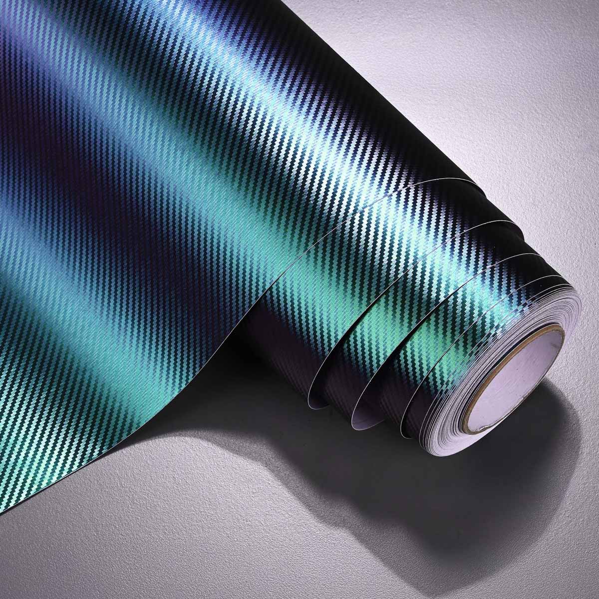 Yescom Chameleon Car Wrap Purple Green Vinyl Roll (100', 50' Options)
