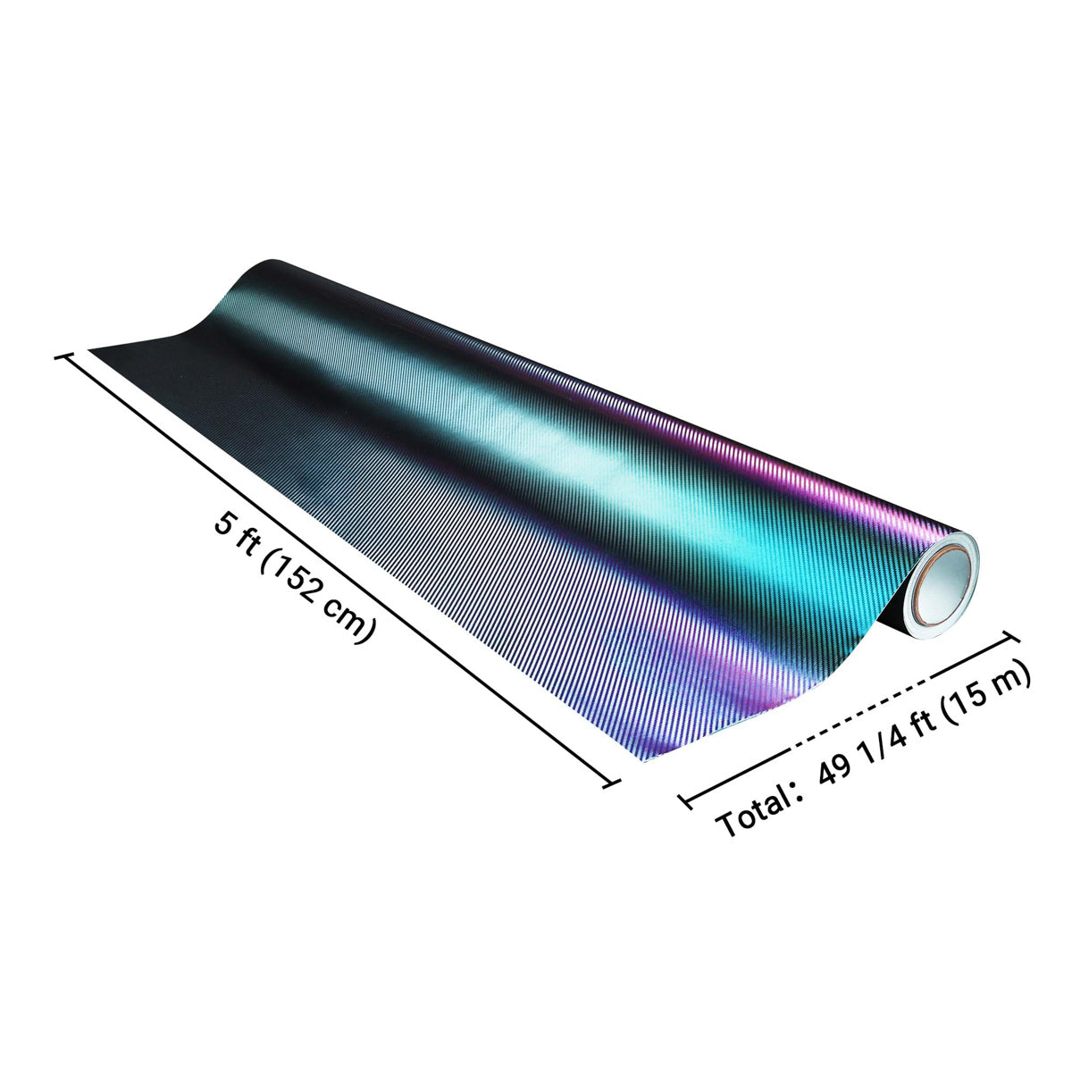 Yescom Chameleon Car Wrap Purple Green Vinyl Roll (100', 50' Options)