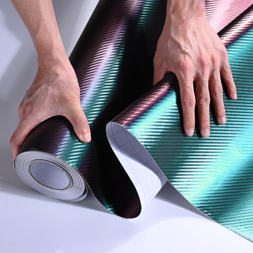 Yescom Chameleon Car Wrap Purple Green Vinyl Roll (100', 50' Options)