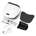Yescom Motorcycle Trunk with Backrest Scooter Tour Pack White