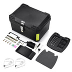 Yescom Motorcycle Trunk Box with Backrest Scooter Tour Pack