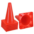 Yescom 6pcs 18-In Road Traffic Safety Cones Fluorescent Red