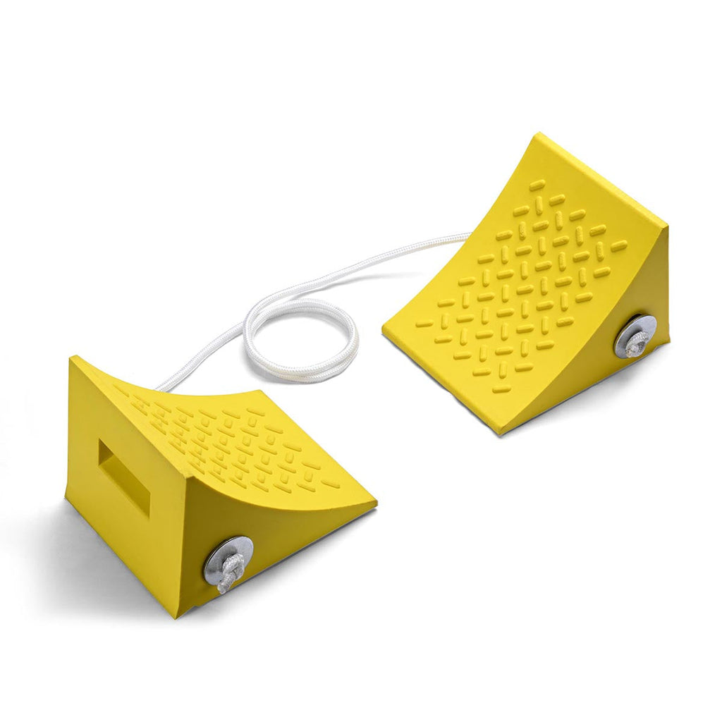 Yescom Wheel Chocks 2ct. for 24-32in. Tire, 33,000lbs GVWR, Polyurethane