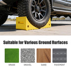 Yescom Wheel Chocks 2ct. for 35in. Tire, 66,000lbs GVWR, Polyurethane