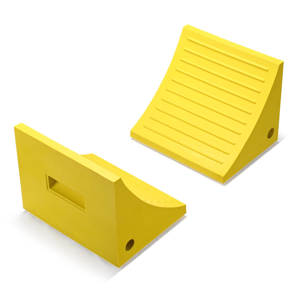 Yescom Wheel Chocks 2ct. for 50in. Tire, 198,400lbs GVWR, Polyurethane