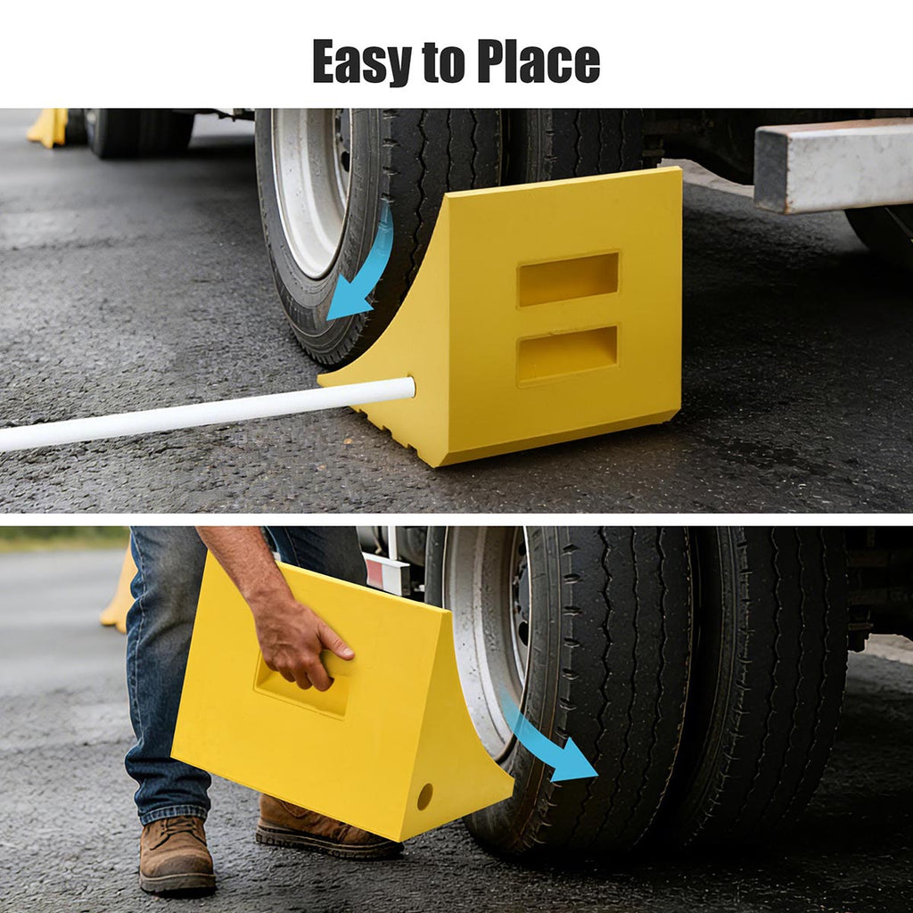 Yescom Wheel Chock for 58in. Tire, 396,800lbs GVWR, Polyurethane