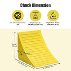 Yescom Wheel Chock for 58in. Tire, 396,800lbs GVWR, Polyurethane