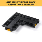 Yescom 1-Channel Cable Ramp Protector 90° Left/Right Turn Corner for 2" Cables