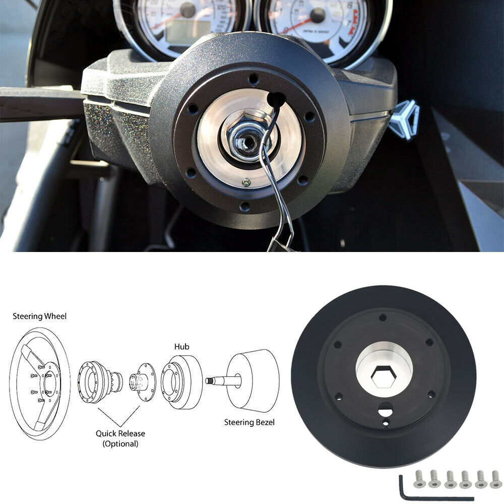 Deadboyz 350mm Steering Wheel + Short Hub Adapter Kit For Mustang Focus Fiesta Mazda