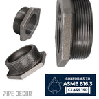 3 in. x 2 1/2 in. Black Bushing