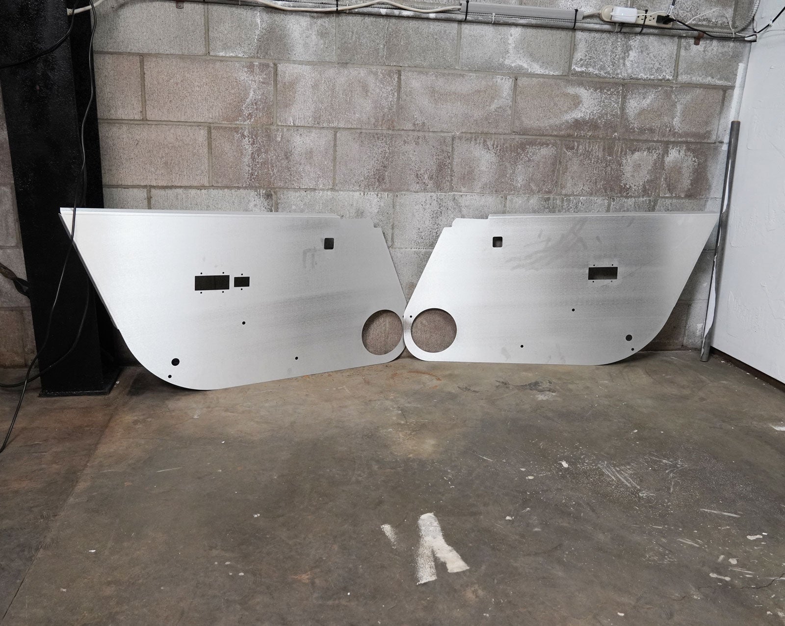 Aluminum Door Cards Panels For 2003-2009 350Z Coupe Z33 Lightweight Racecar US