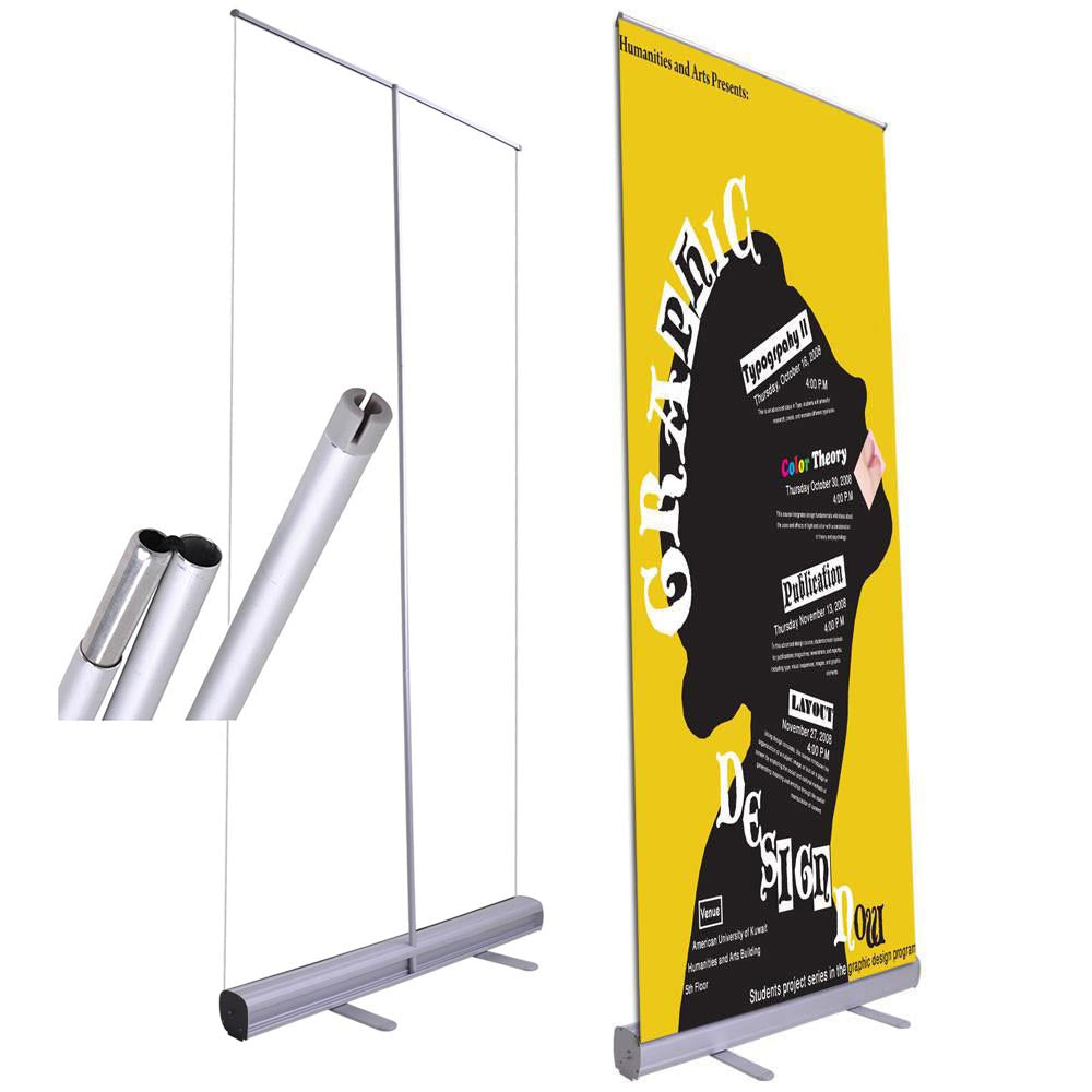 Yescom Aluminum Trade Show Retractable Banner Stand 40x79