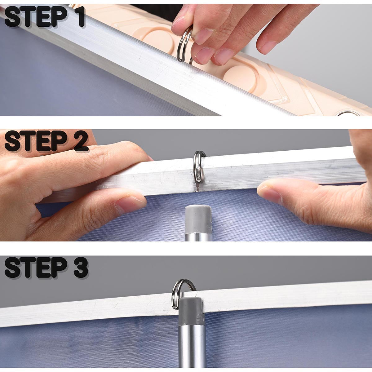 Yescom Illuminated Retractable Banner Stand Kit 33 x 79 in