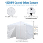 Yescom 10x10 Pop Up Canopy Tent with Bag, Optional Sidewalls