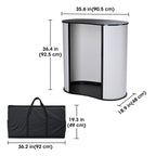 Yescom Trade Show Display Podium Table Counter Stand Black