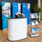 Yescom Trade Show Display Podium Table Counter Stand Black