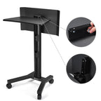 Yescom Mobile Laptop Stand Podium Desk Lectern on Wheels