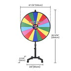 WinSpin 48" Rolling Stand Prize Wheel Color
