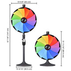 WinSpin 24" Prize Wheel Tabletop Floor Stand 12-Slot