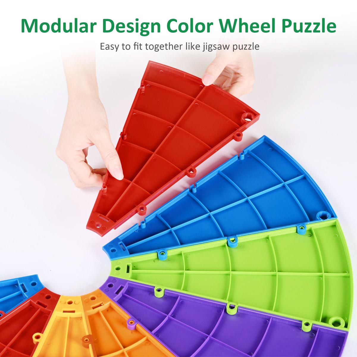 WinSpin 24" Modular Dry Erase Spin Wheel Customizable Color Slots(12)