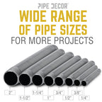 1 1/2 in. x 30 in. Black Pipe