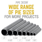 1 1/4 in. x 2 in. Black Pipe