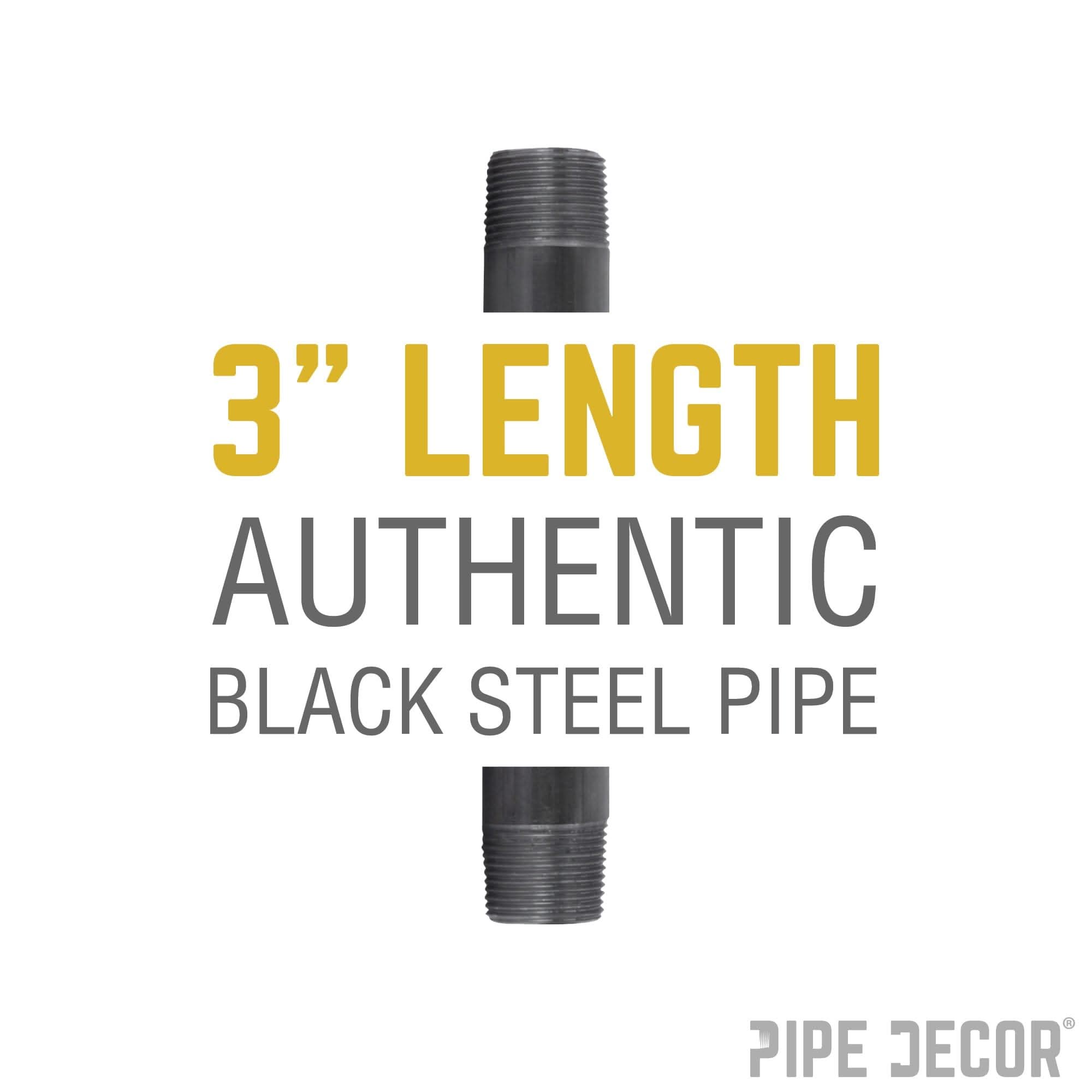 2 in. x  3 in. Black Pipe