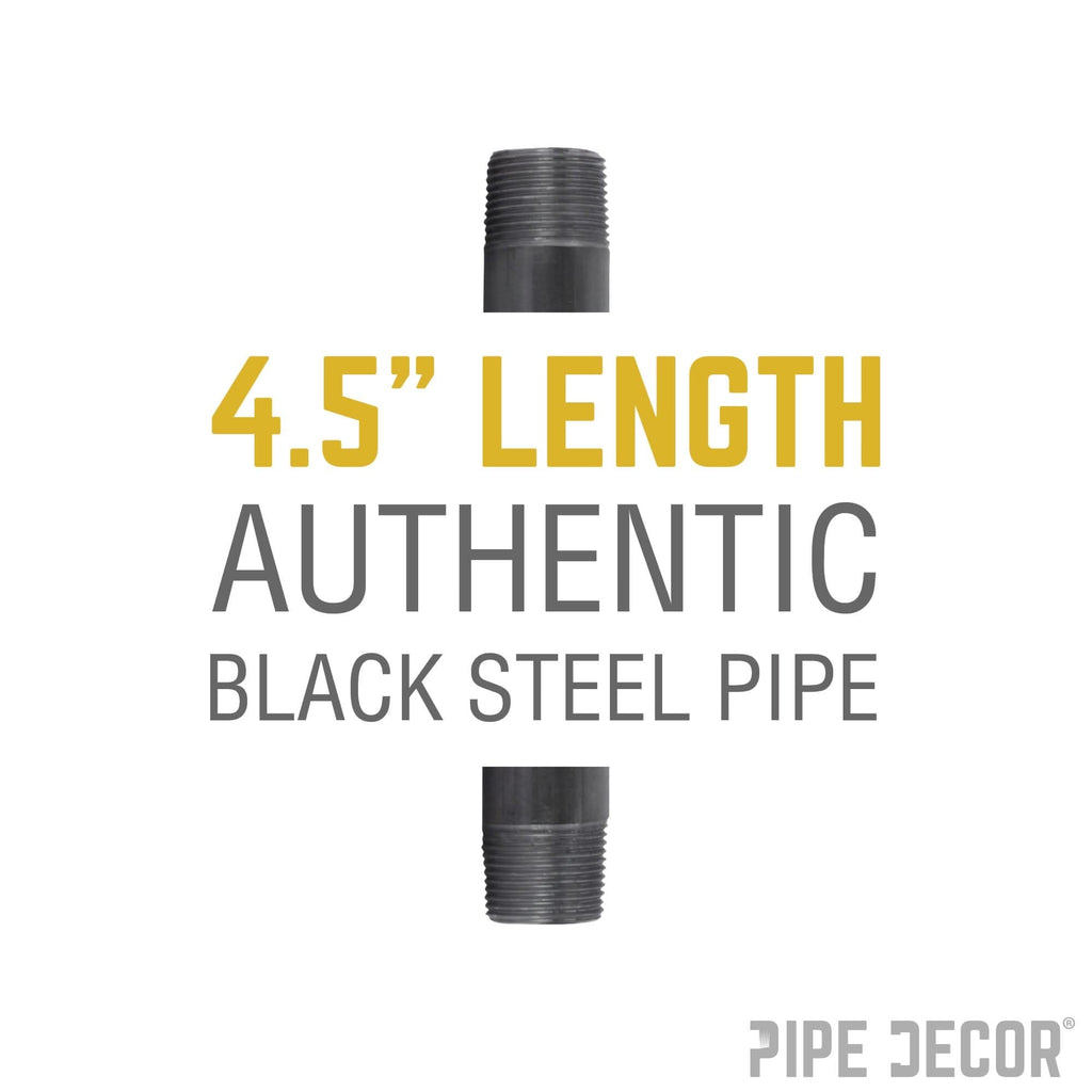 3/8 in. x 4 1/2 in. Black Pipe