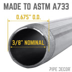 3/8 in. x Close Black Pipe