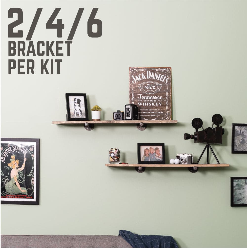 1/2 in. x 10 in. Shelf Bracket Kit, 2 Pack