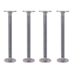 1/2 in. x 12 in. Round Flange Pipe Table Legs - 4 Pack