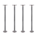 1/2 in. x 18 in. Round Flange Pipe Table Legs - 4 Pack