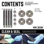 1/2 in. x 8 in. Clothing Hanging Bracket Kit, 4-Pack