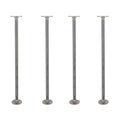 1/2 in. x 24 in. Round Flange Pipe Table Legs - 4 Pack