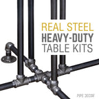 Black Jack Bar Height Pipe Table Legs