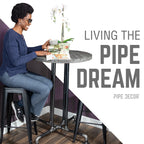 Black Jack Bar Height Pipe Table Legs
