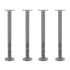1 in. x 18 in. Round Flange Pipe Table Legs - 4 Pack