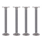 ¾ in. x 12 in. Round Flange Pipe Table Legs - 4 Pack
