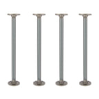 ¾ in. x 18 in. Round Flange Pipe Table Legs - 4 Pack