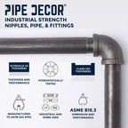 4 -Tier Wall Mounted Shelf By PIPE DECOR