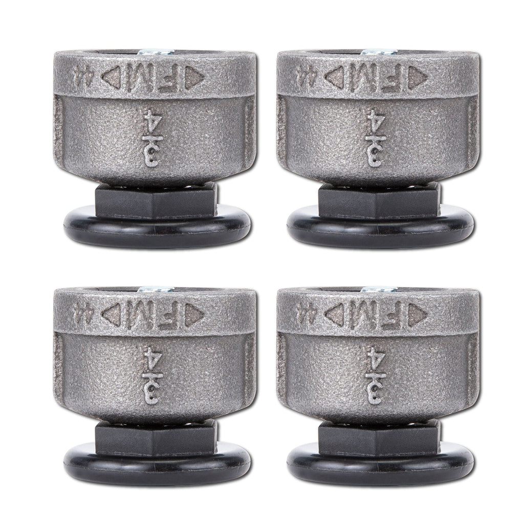 Furniture Leg Levelers for ¾” Pipe Legs (4 Pack)