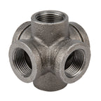 1 in. Black 6-Way Fitting