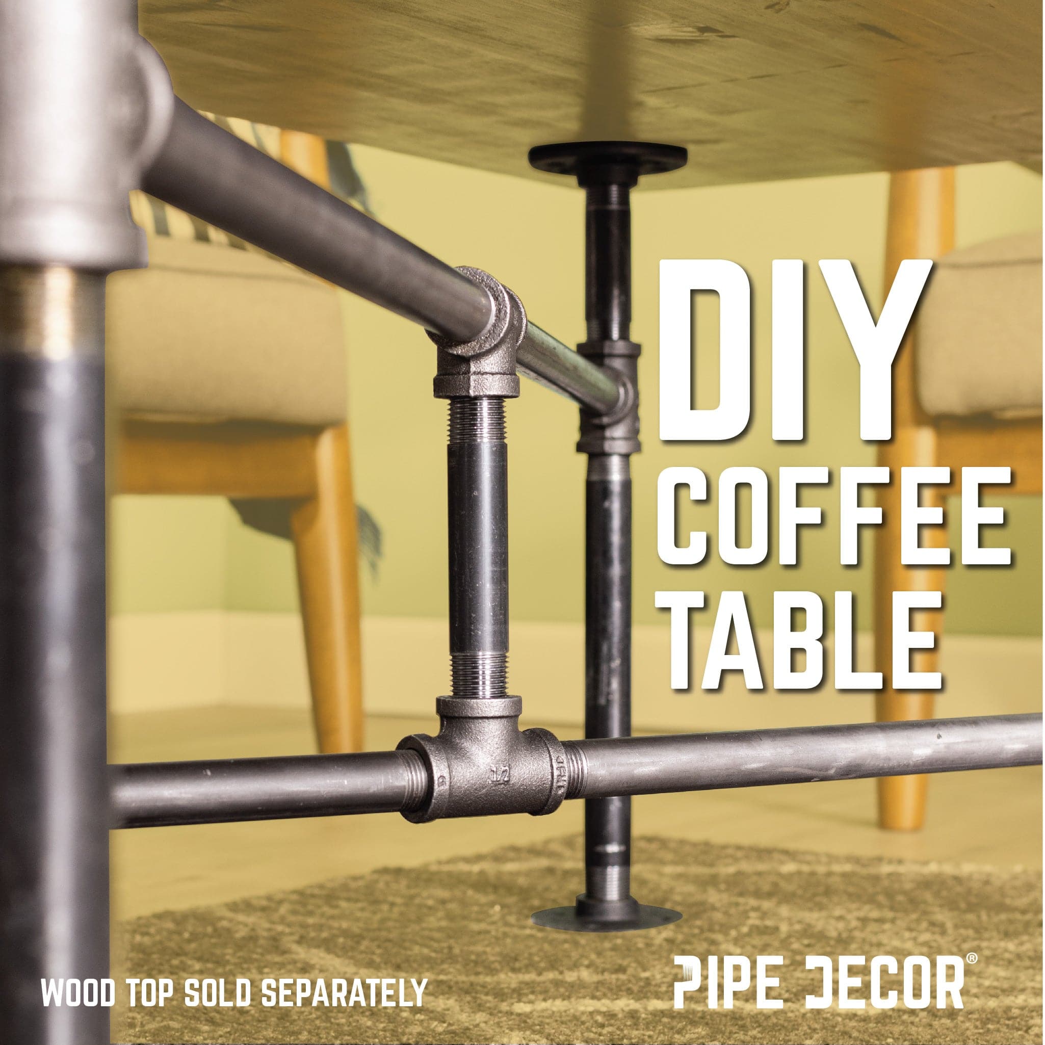 Turnpike Coffee Table By PIPE DECOR