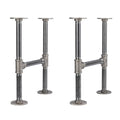 3/4 in. H Round Flange Pipe Kit for Coffee Table/Bench Legs
