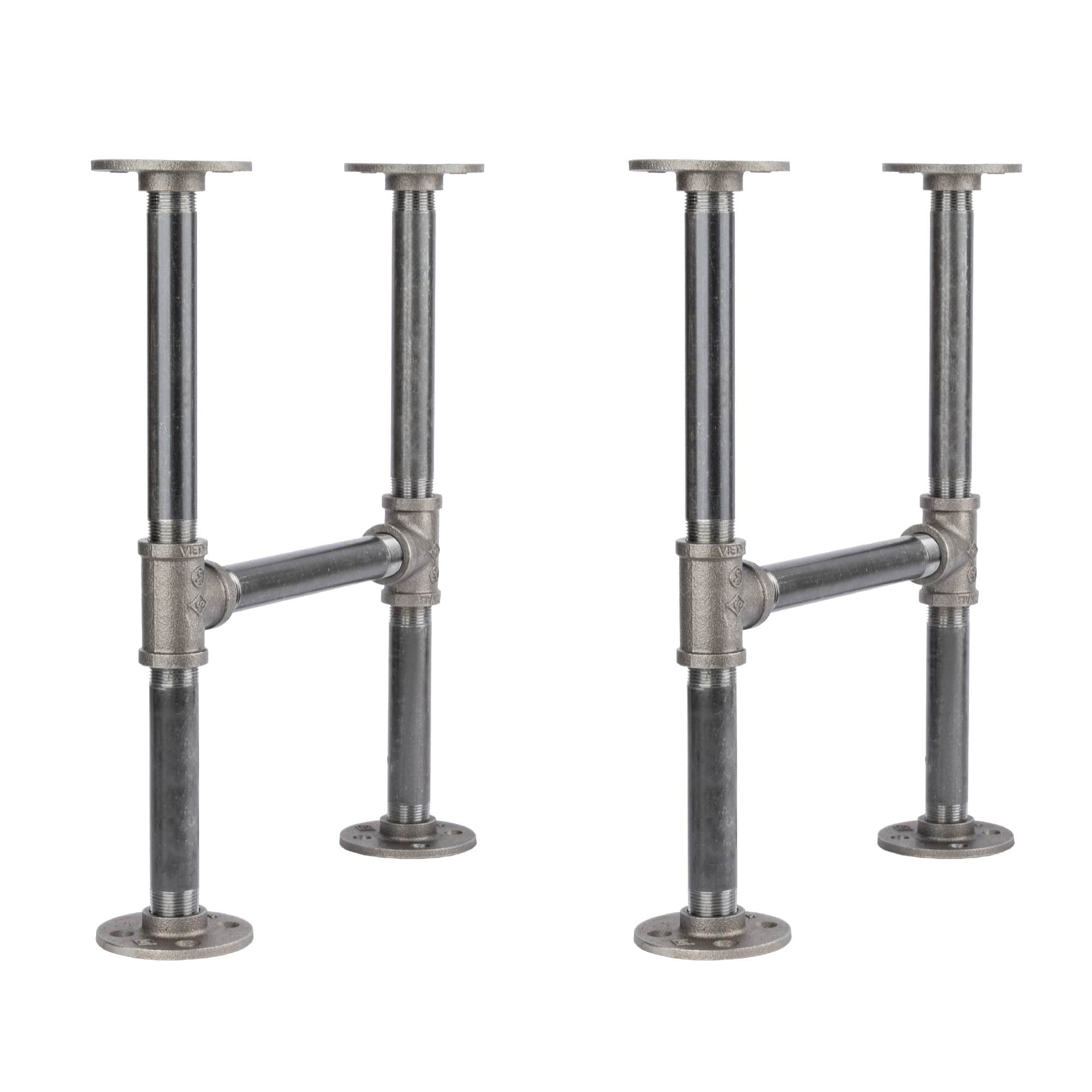 3/4 in. H Round Flange Pipe Kit for Coffee Table/Bench Legs