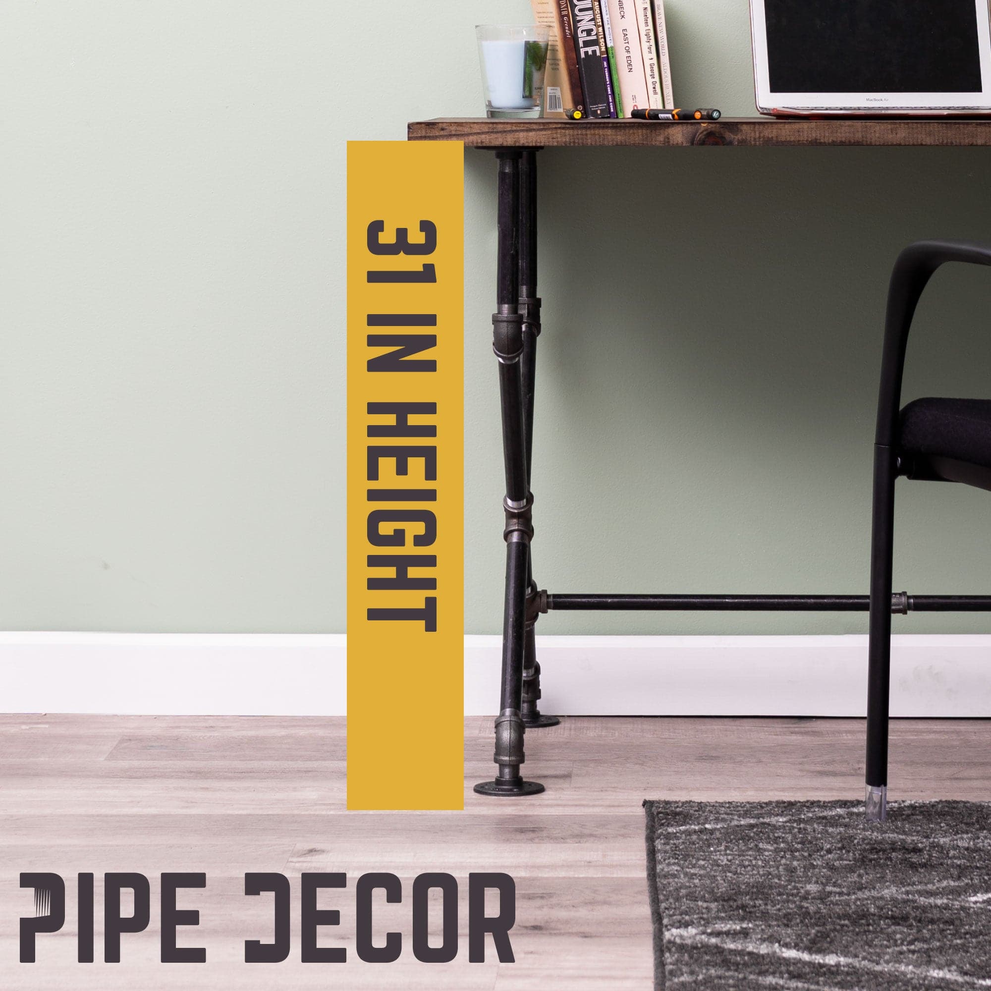 X Desk By PIPE DECOR