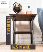 H End Table By PIPE DECOR