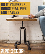 Roots End Table By PIPE DECOR