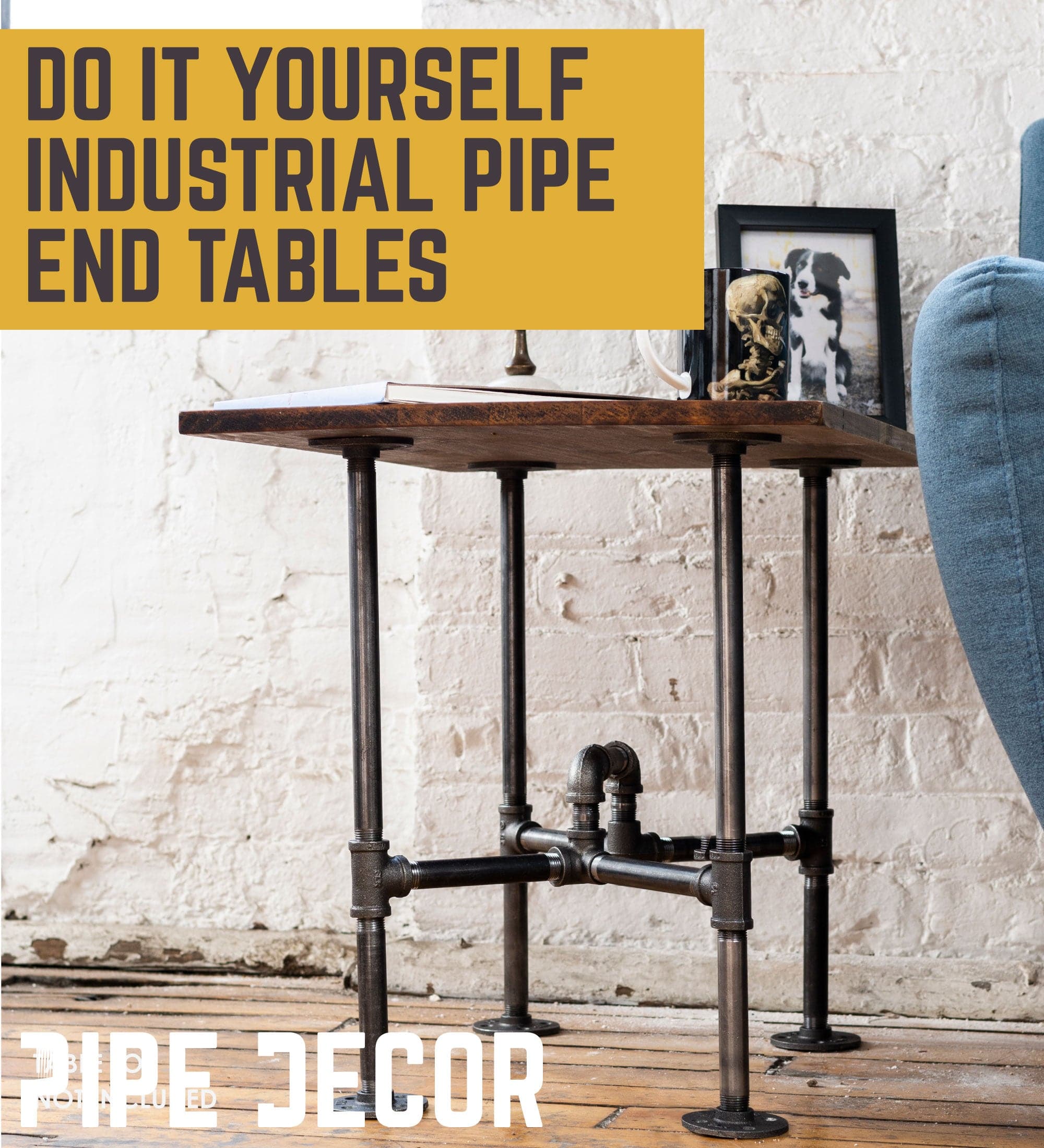 Underpass End Table By PIPE DECOR