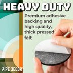 Heavy Duty Round Felt Pad for 1 in. Pipe Floor Flange, 3.5 in. Diameter (4-Pack)